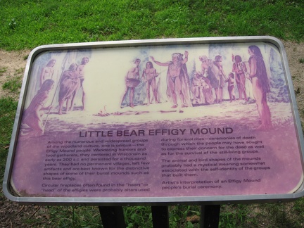 Little Bear Effigy Mound Sign